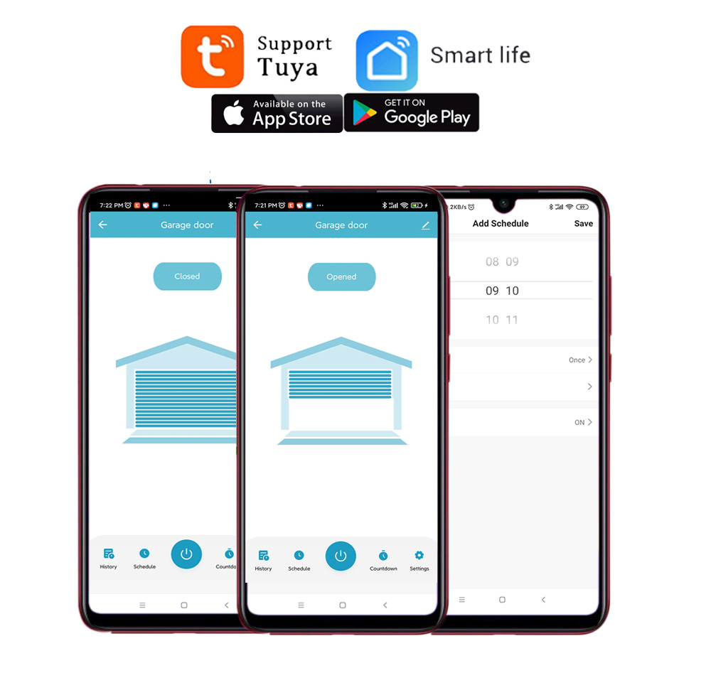 スマートガレージドアオープナーコントローラー,EUプラグ,A - Smart Home Registration のレビューと価格