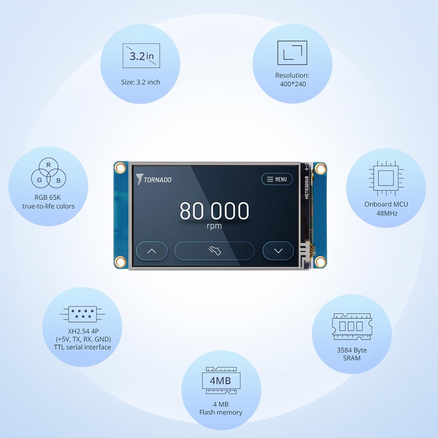 NX4024T032 UART HMI スマートLCDディス - Smart Home Raspberry Pi のレビューと価格