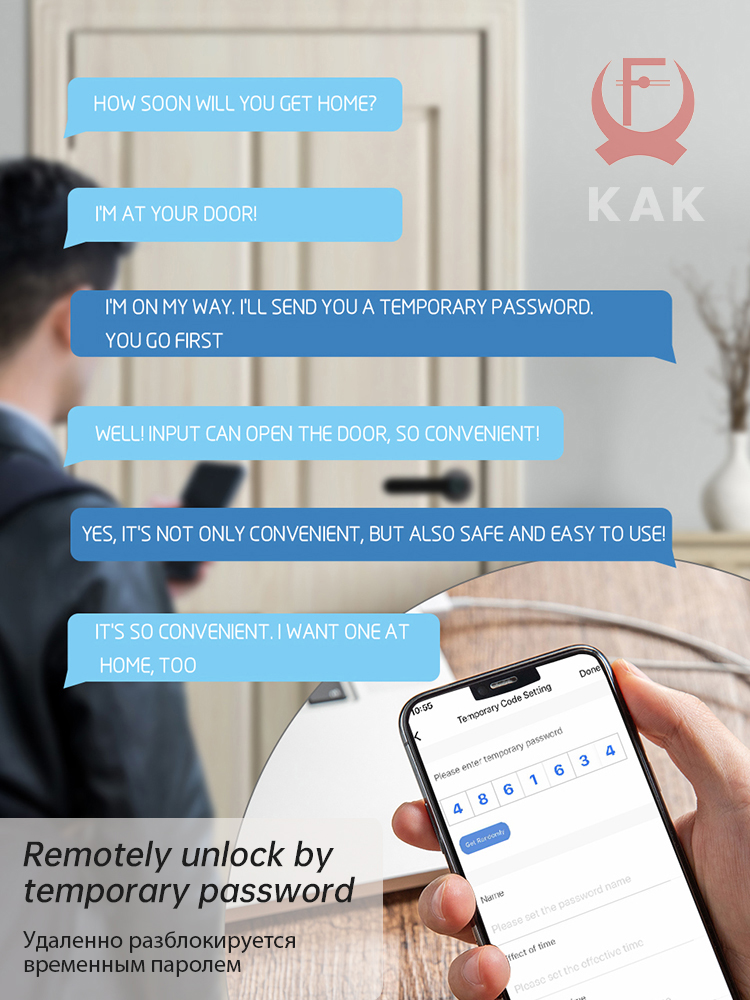 Kak-生体認証指紋ドアロック,黒い生体認証ロック,パスワー - Smart Home Registration のレビューと価格