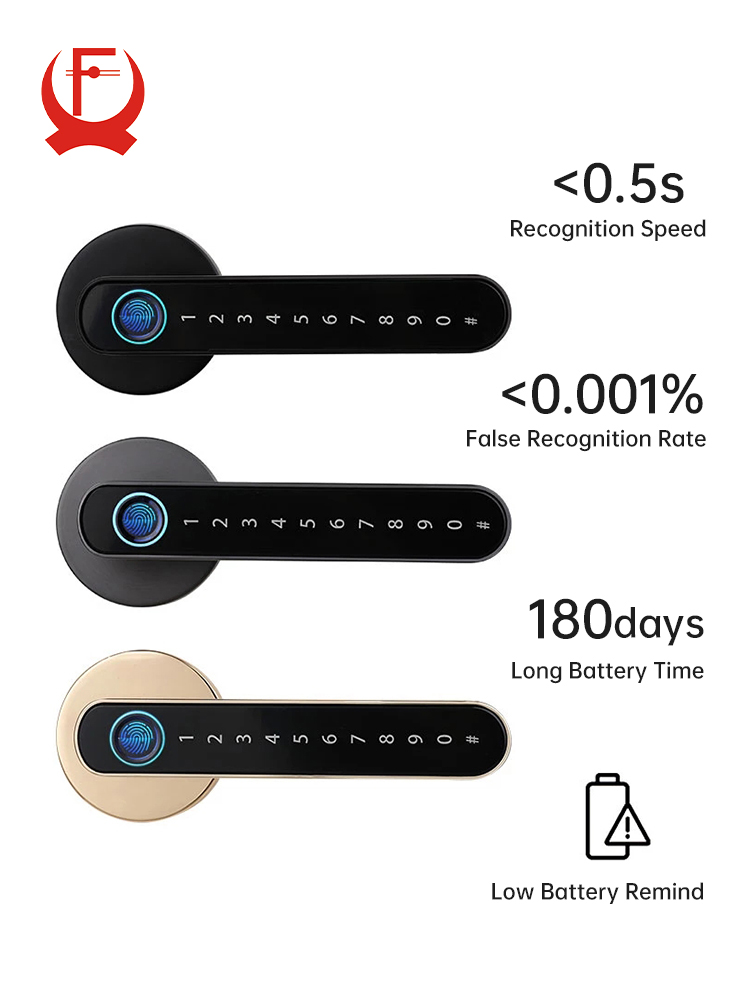Kak-生体認証指紋ドアロック,黒い生体認証ロック,パスワー - Smart Home Registration のレビューと価格