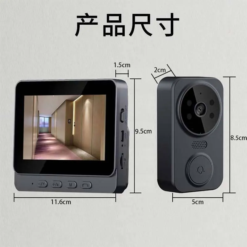 スマートワイヤレスビデオドアベルカメラ HD 盗難防止覗き穴 - Smart Home Video Doorbell Installation のレビューと価格