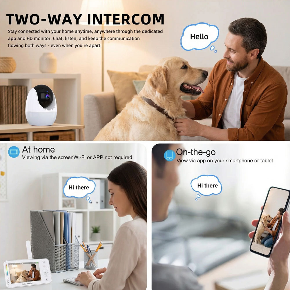 ナイトライト付きスマートベビーモニター 4.3インチ 108 - Smart Baby Night Light のレビューと価格
