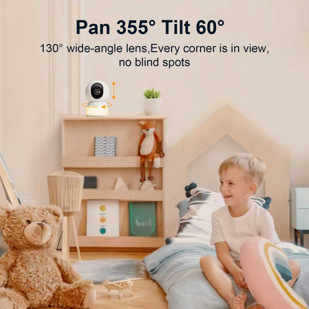 スマートベビーモニター ナイトライト付き、1080P WiF - Smart Baby Night Light のレビューと価格