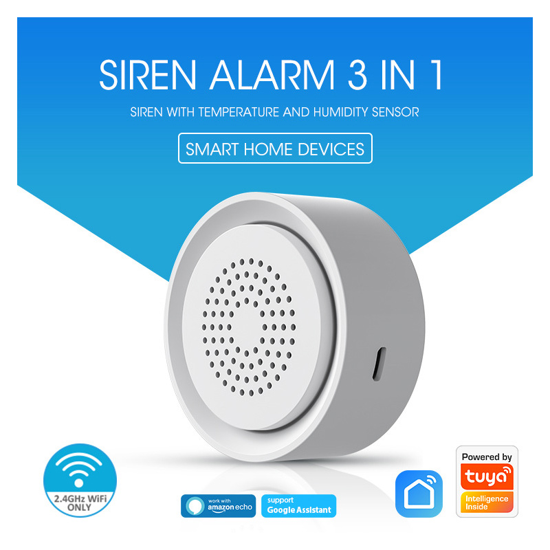 Tuya スマートホームシステム サイレン 温度・湿度センサ - Smart Home Nas のレビューと価格
