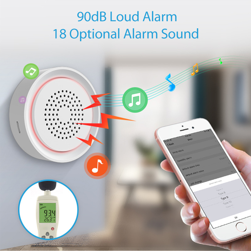 Tuya スマートホームシステム サイレン 温度・湿度センサ - Smart Home Nas のレビューと価格