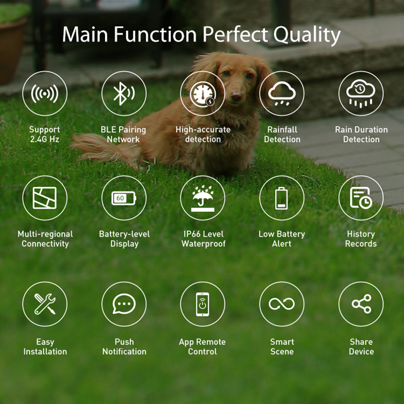 WiFi雨センサー 降雨期間検出 屋外防水 バッテリー駆動  - Smart Home Nas のレビューと価格