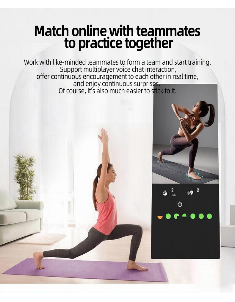 スマートAシェイプフィットネスミラー、Androidタッチス - Smart Home Gym Mirror のレビューと価格