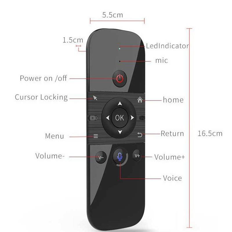 M8エアマウス音声リモコンポータブル2.4Gワイヤレスミニキ - Smart Home Keyboard のレビューと価格