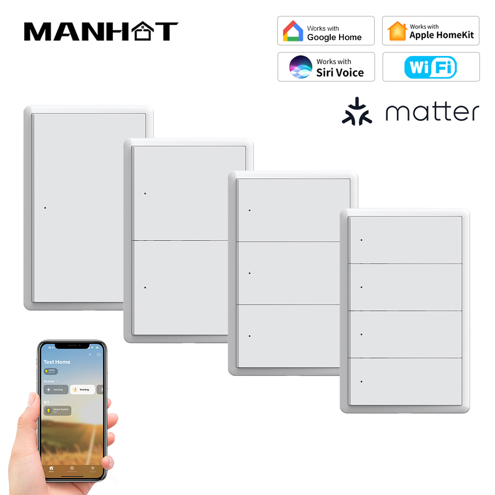 MANHOT ホームキット WiFi スマートスイッチ ニュ - Smart Home Kits のレビューと価格
