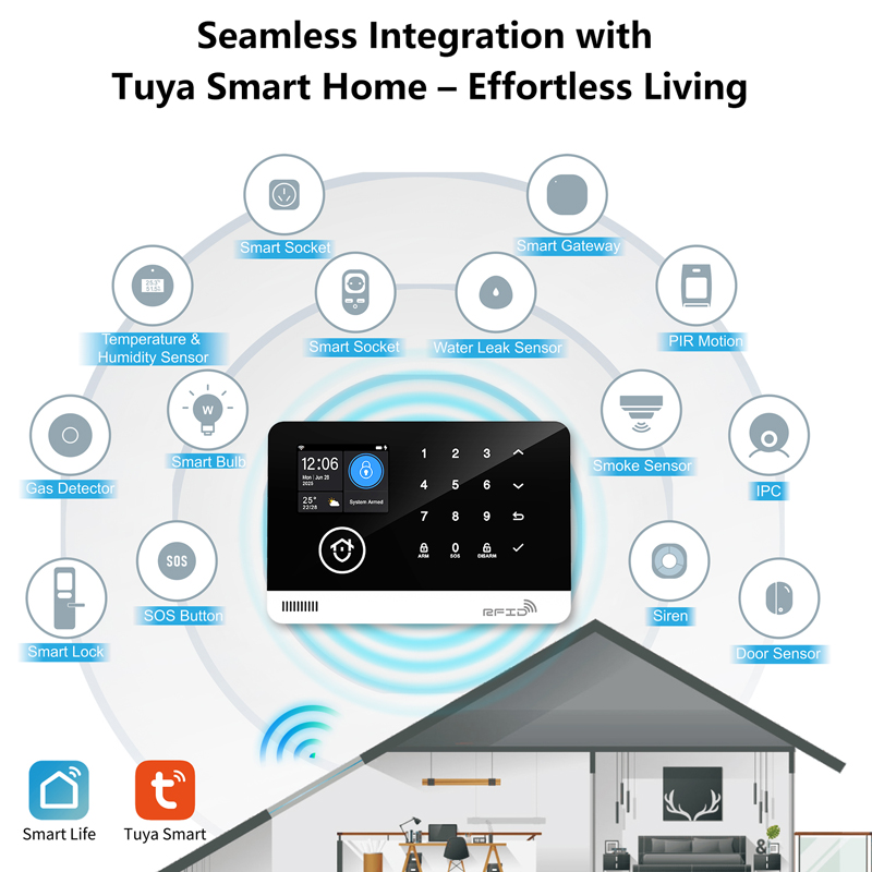 スマートライフアプリ制御 Tuya WiFi GSM ホーム - Smart Home Keyboard のレビューと価格