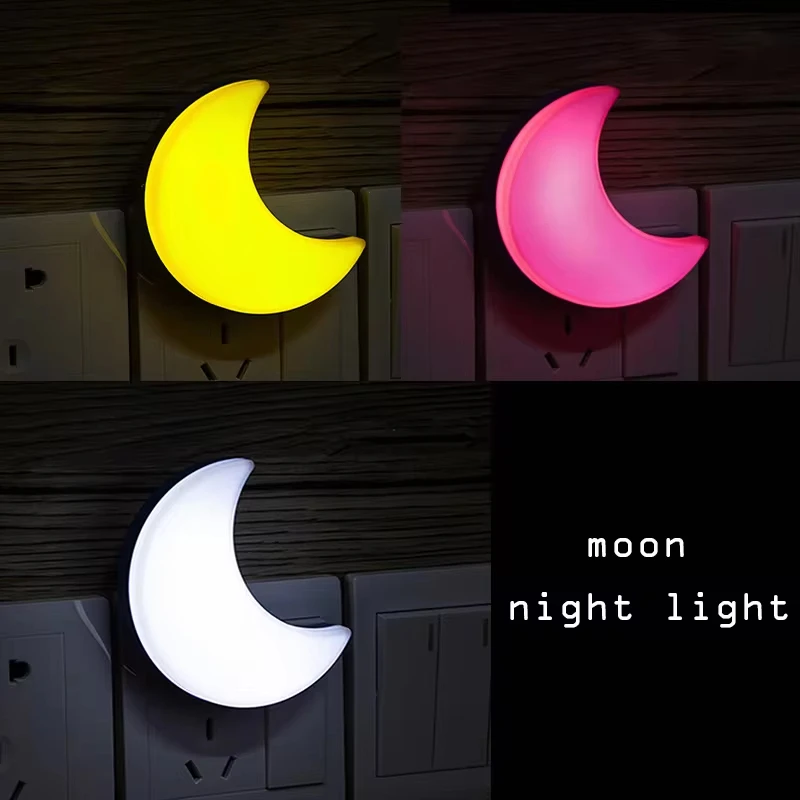 220Vムーンナイトライト、EUプラグ式、壁に差し込む、夜明 - Smart Baby Night Light のレビューと価格