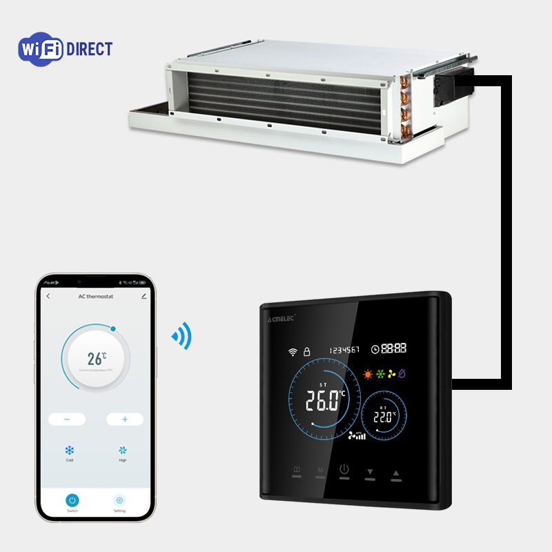 スマートファンコイルサーモスタットHVAC WiFiデジタル - Smart Home Package のレビューと価格