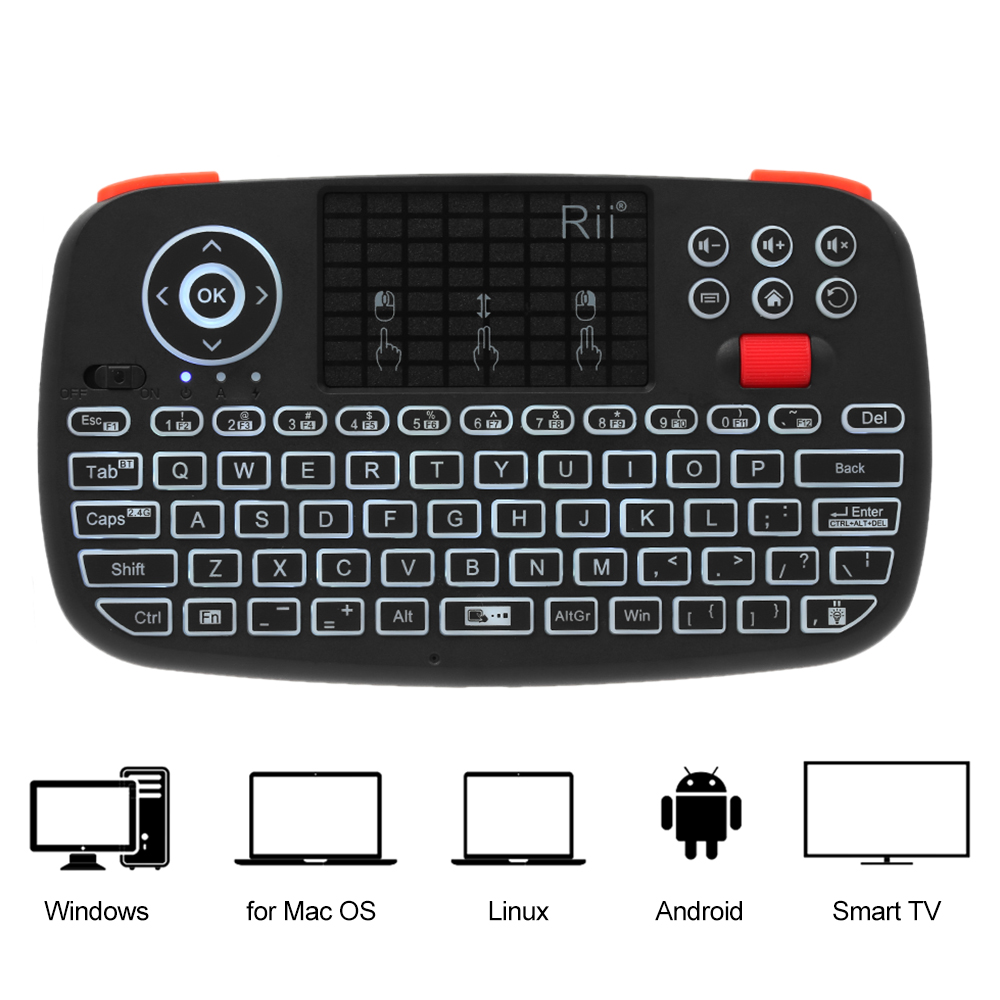Rii i4 ミニ BT ワイヤレスキーボードタッチパッド  - Smart Home Keyboard のレビューと価格