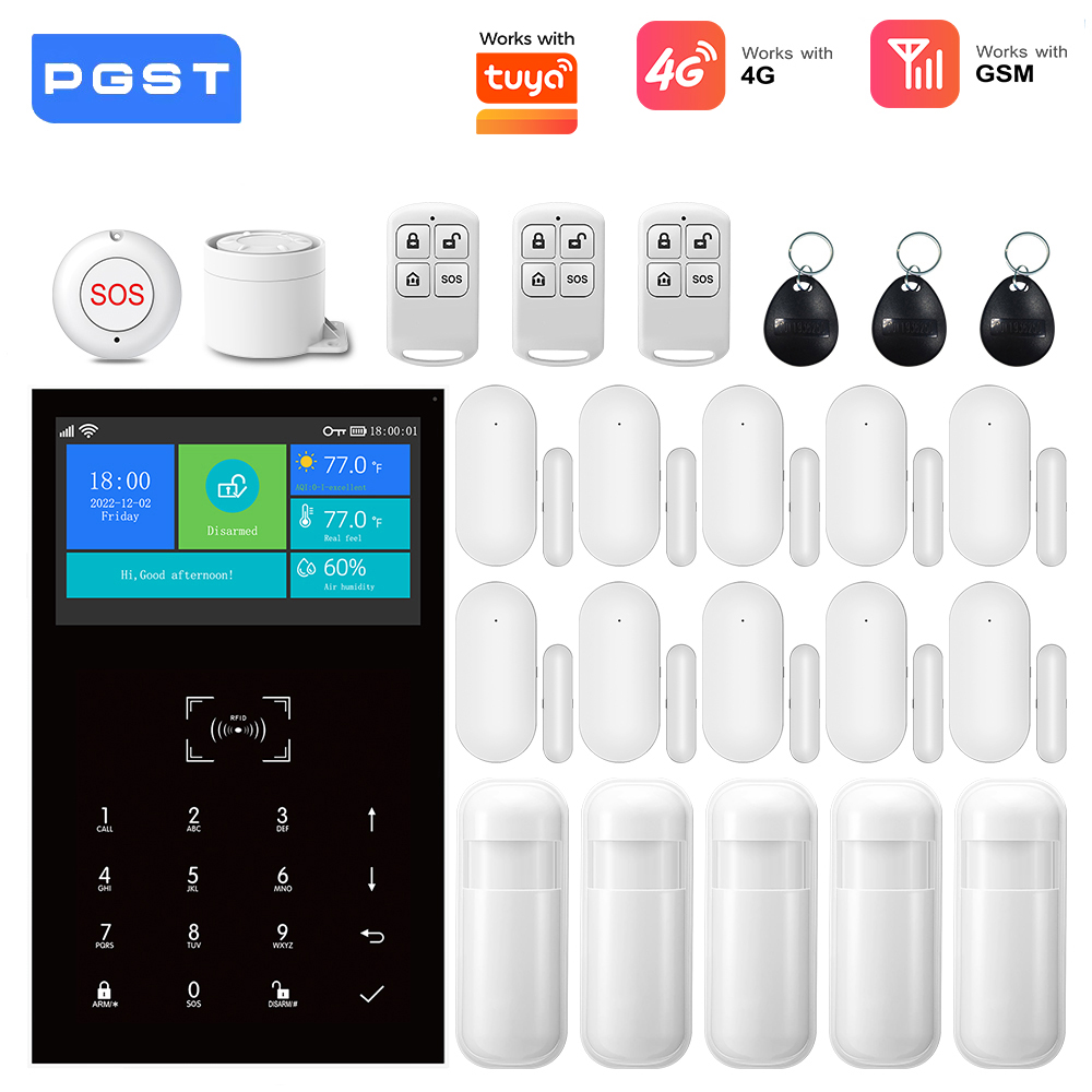 4G GSM WiFiアラームシステム、Tuyaスマートホー - Smart Home Package のレビューと価格