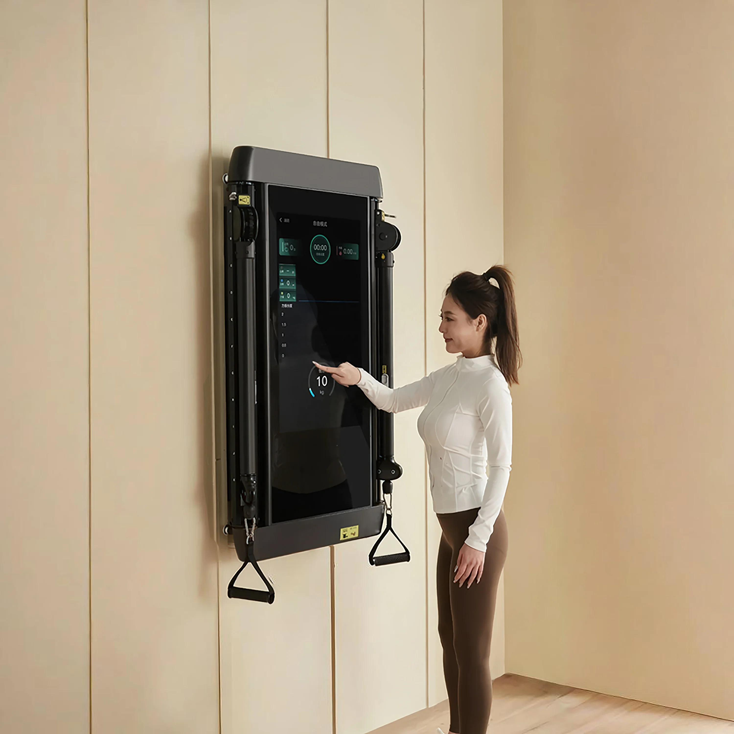 スマートフィットネスミラー インタラクティブワークアウト 壁 - Smart Home Gym Mirror のレビューと価格