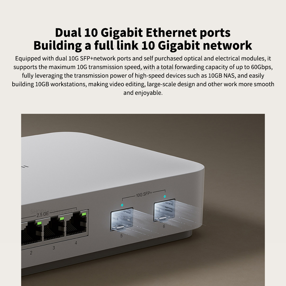 Xiaomi-mi 10gイーサネットスイッチ、ミニネットワ - Smart Home Xiaomi Hub 2 のレビューと価格