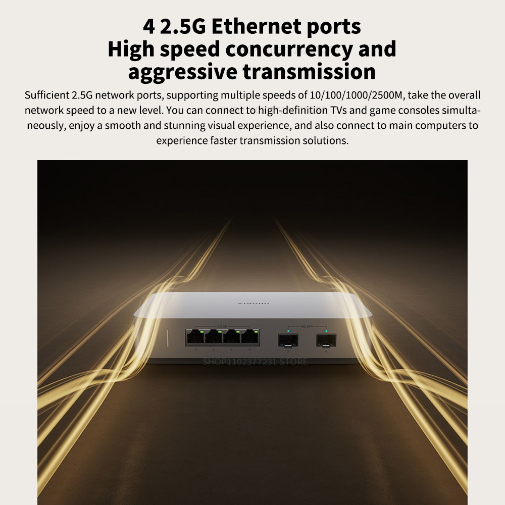 Xiaomi-mi 10gイーサネットスイッチ、ミニネットワ - Smart Home Xiaomi Hub 2 のレビューと価格
