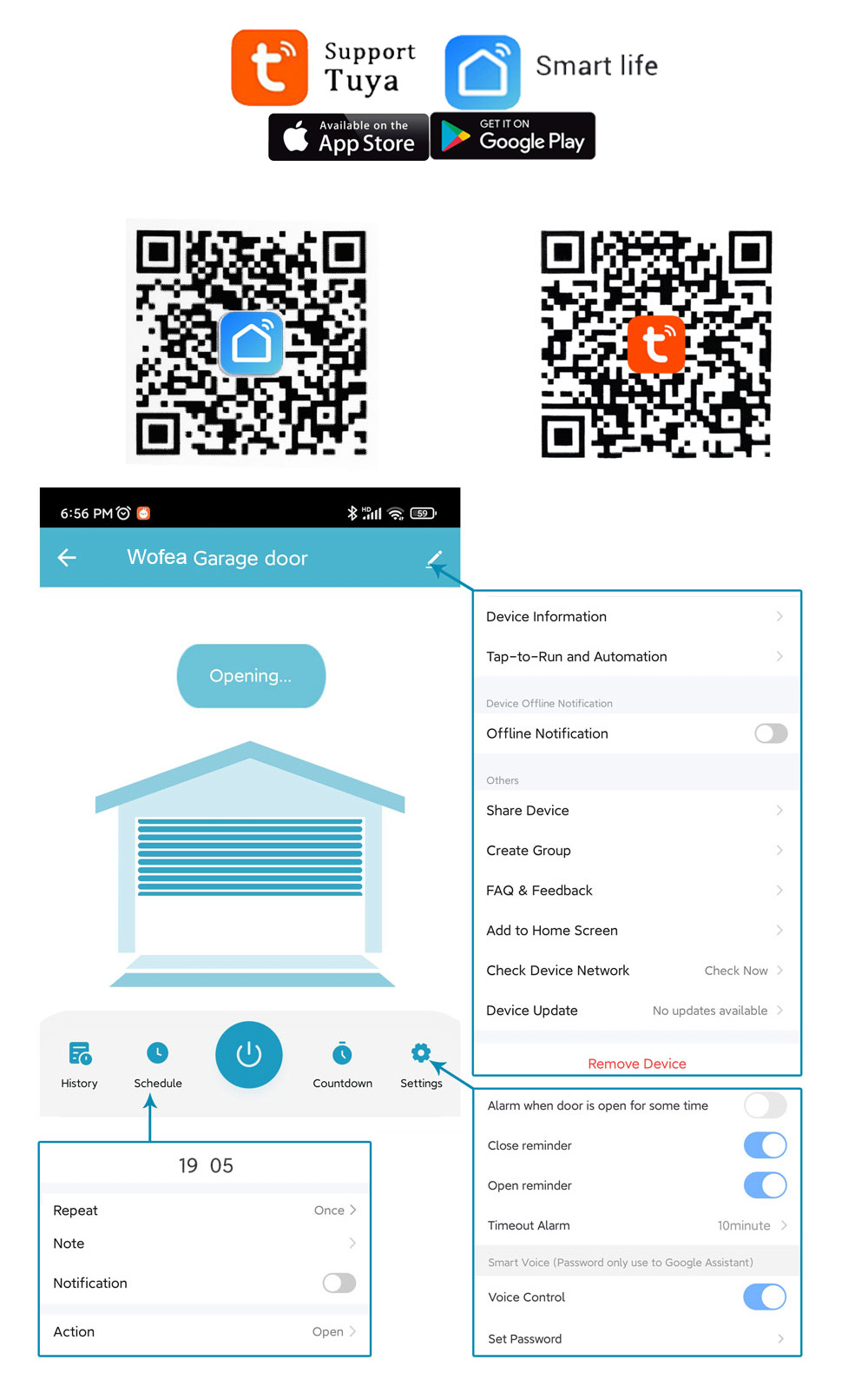 Wofea Tuya スマート WIFI 2.4G ガレージ - Smart Home Registration のレビューと価格