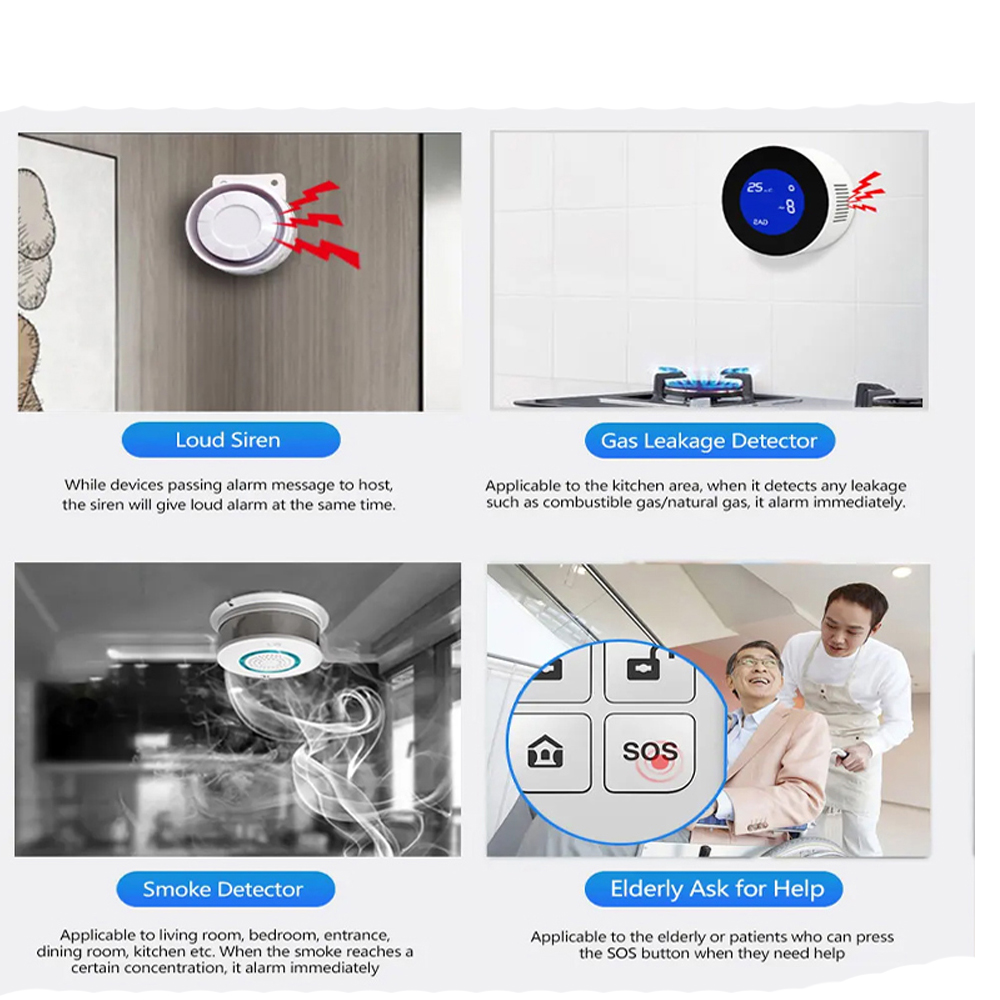PGST 4G Tuya スマートホーム警報システム、WiF - Smart Home Package のレビューと価格