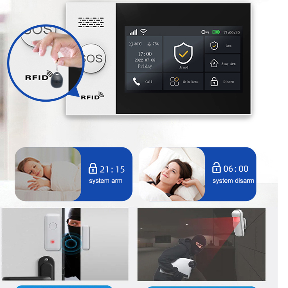 PGST 4G Tuya スマートホーム警報システム、WiF - Smart Home Package のレビューと価格