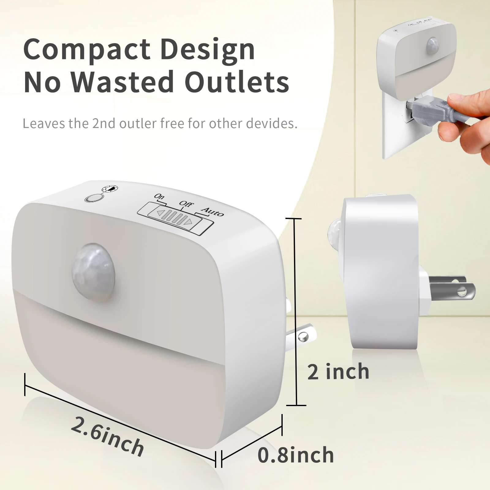 モーションセンサー付きLEDナイトライト,EU,EU,子供用 - Smart Baby Night Light のレビューと価格
