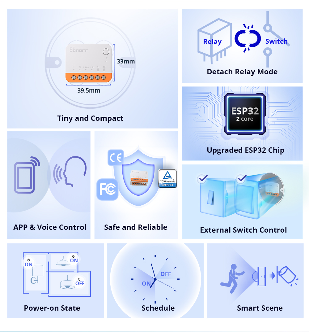 Sonoff Mini R4 Extreme Wifiスマー - Smart Home Internet のレビューと価格