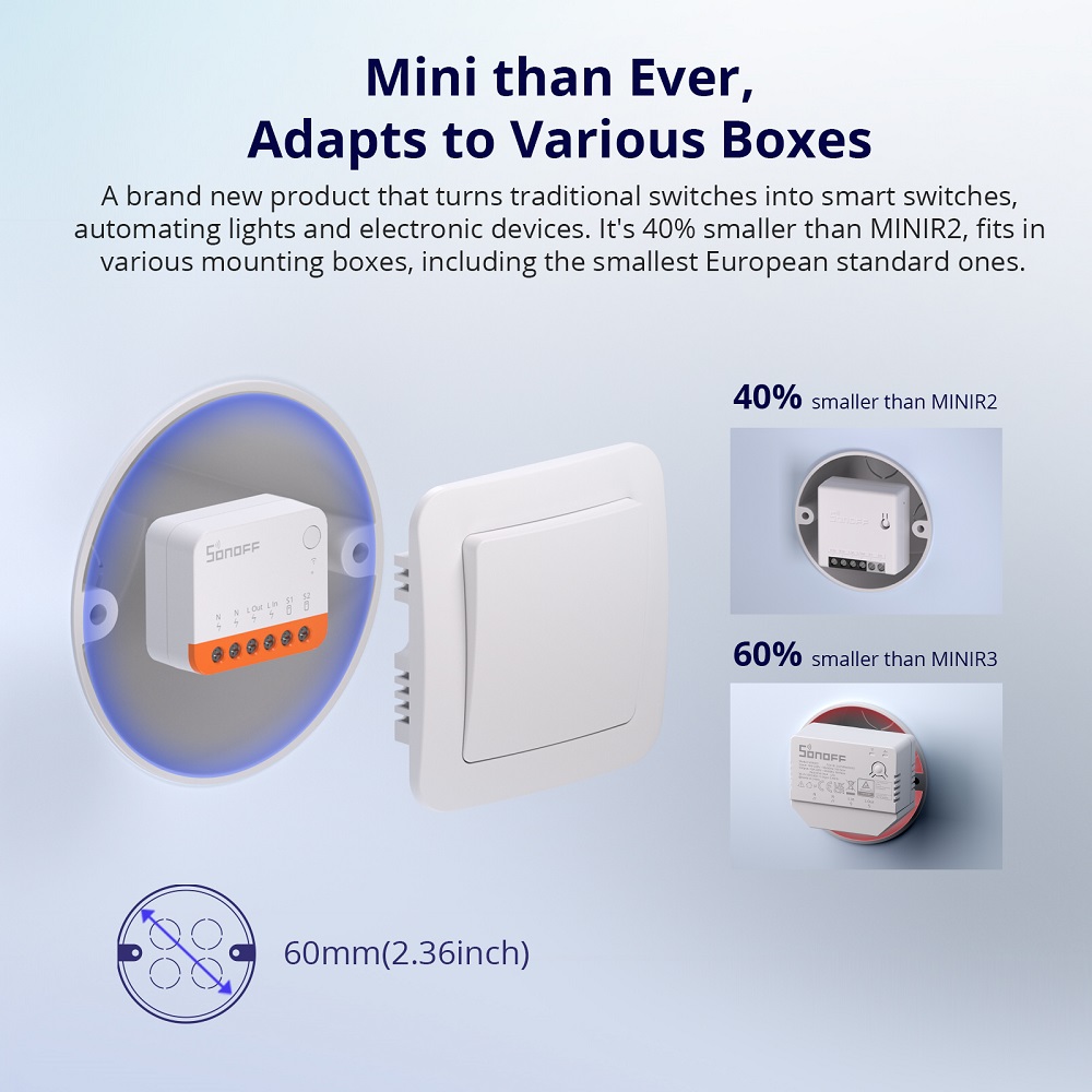 Sonoff Mini R4 Extreme Wifiスマー - Smart Home Internet のレビューと価格